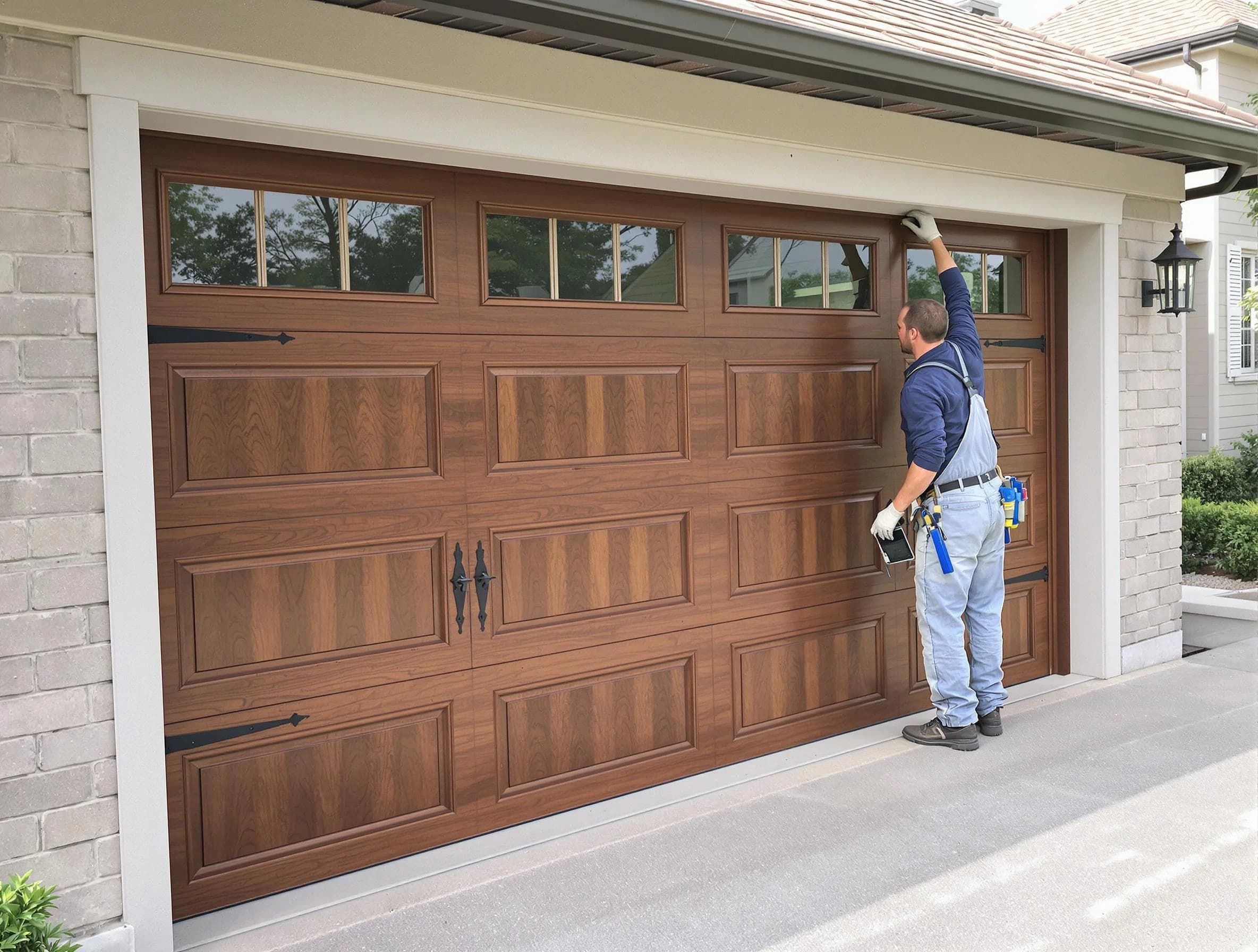Custom garage door showcase by Bernards Garage Door Repair in Bernards