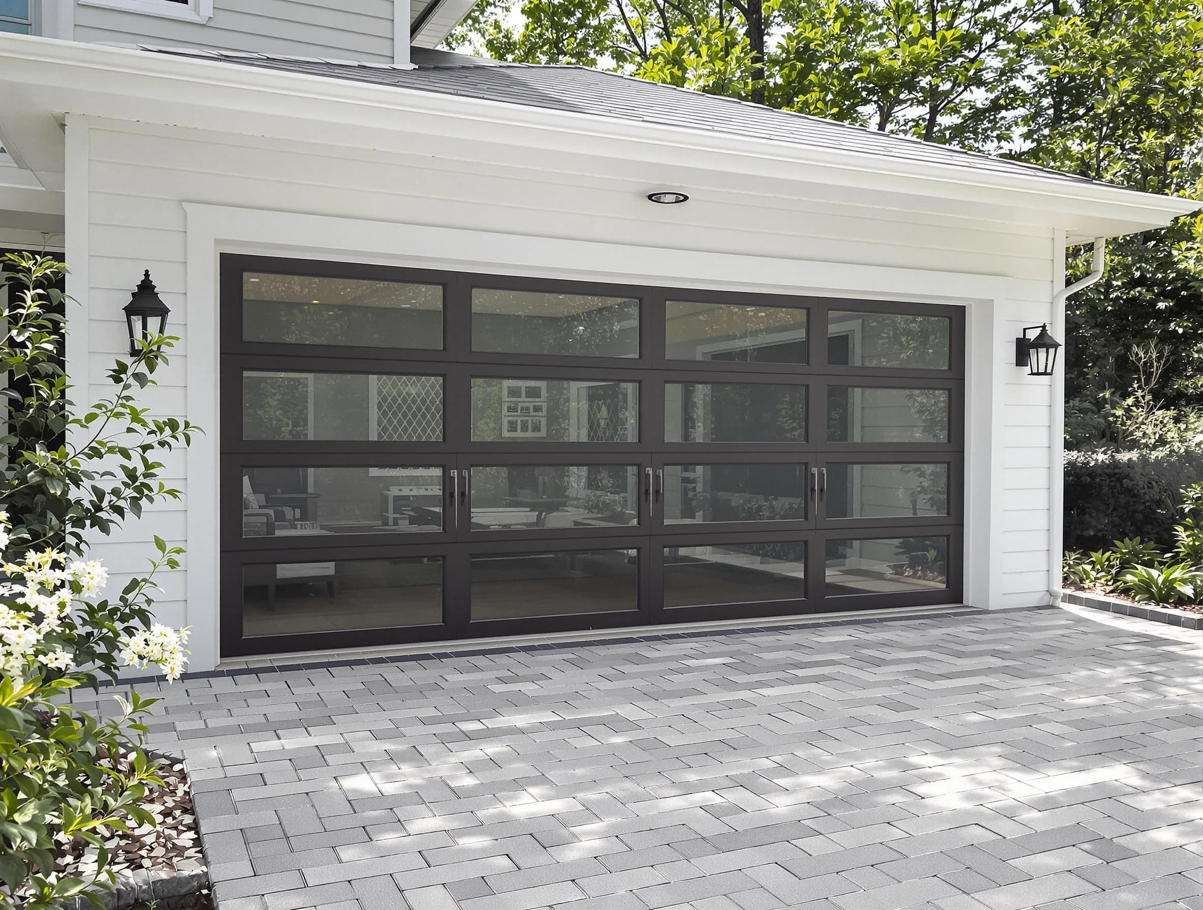 Bernards Garage Door Repair design specialist presenting custom garage door options to Bernards homeowner