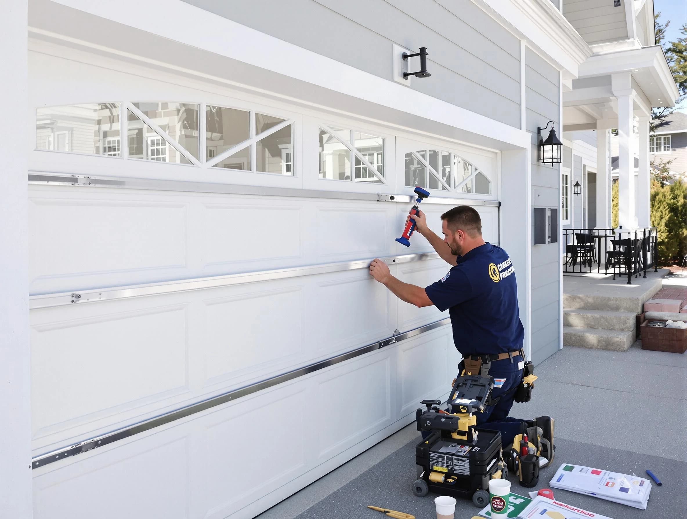 Professional garage door installation by Bernards Garage Door Repair in Bernards