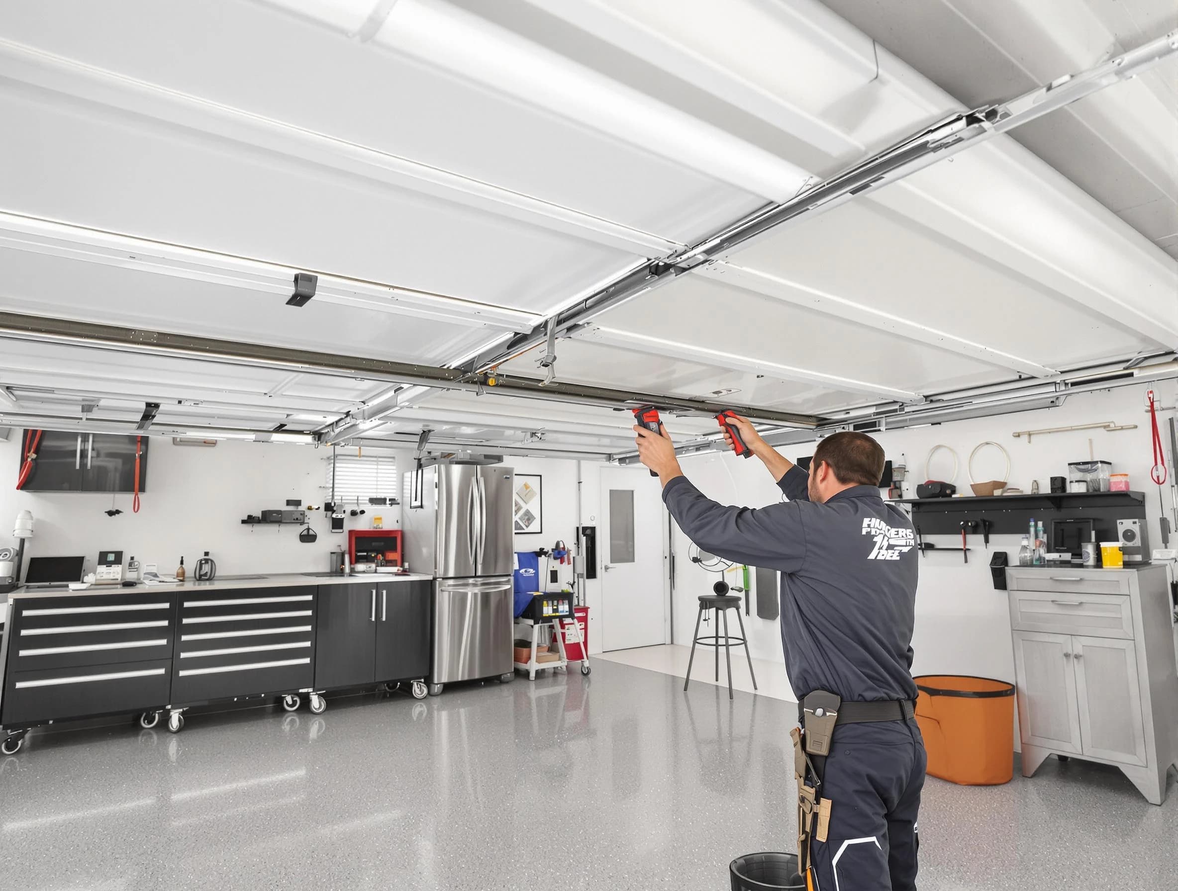 Overhead garage door repair service by Bernards Garage Door Repair in Bernards