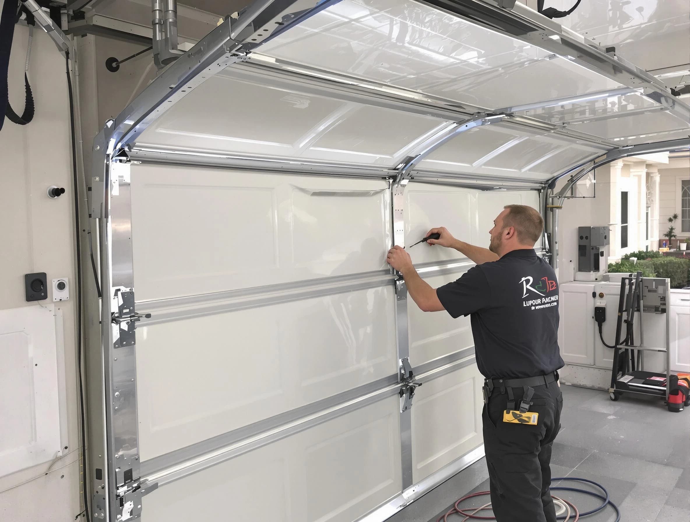Bernards Garage Door Repair professional performing panel repair in Bernards