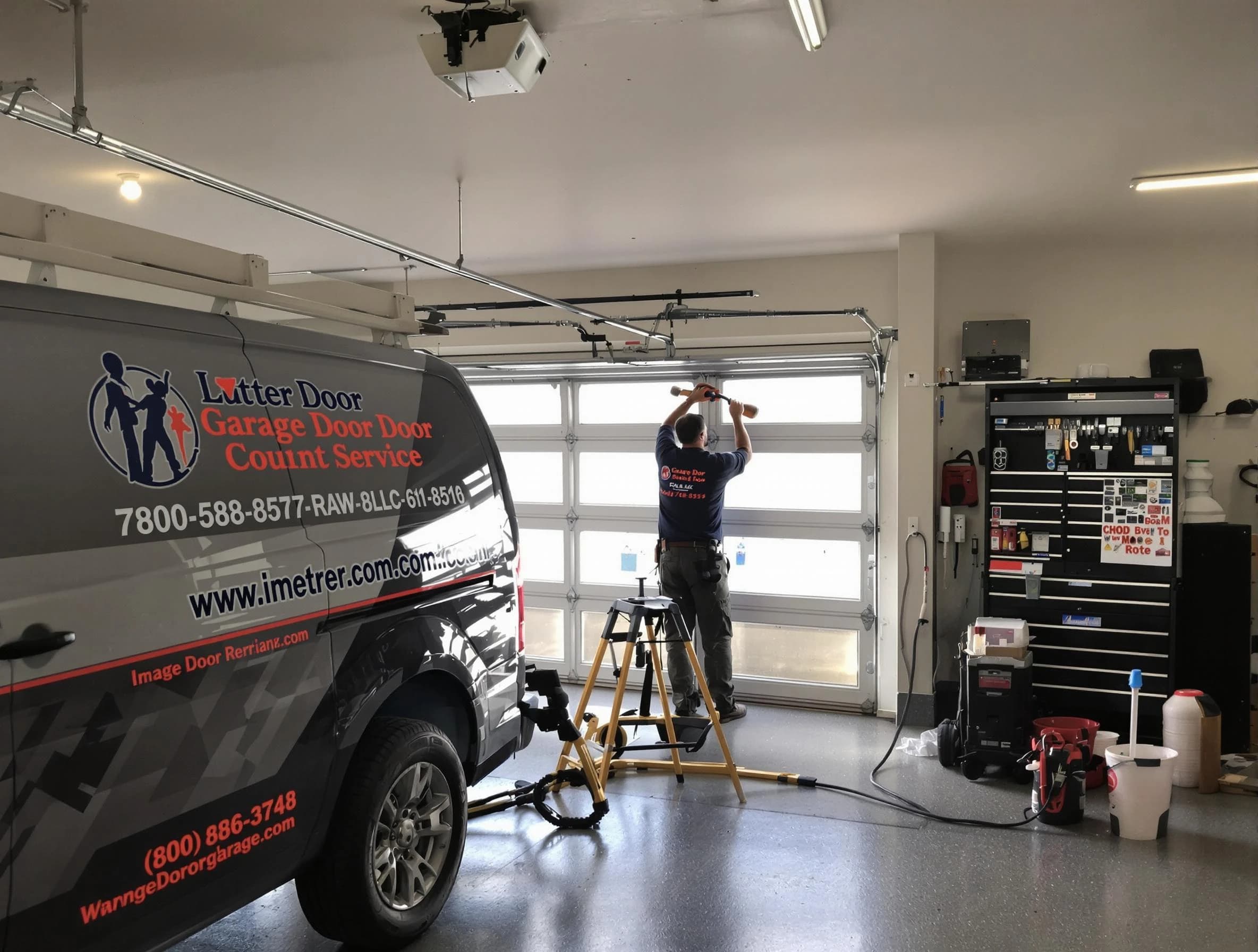 Bernards Garage Door Repair rapid response team performing same-day repair in Bernards