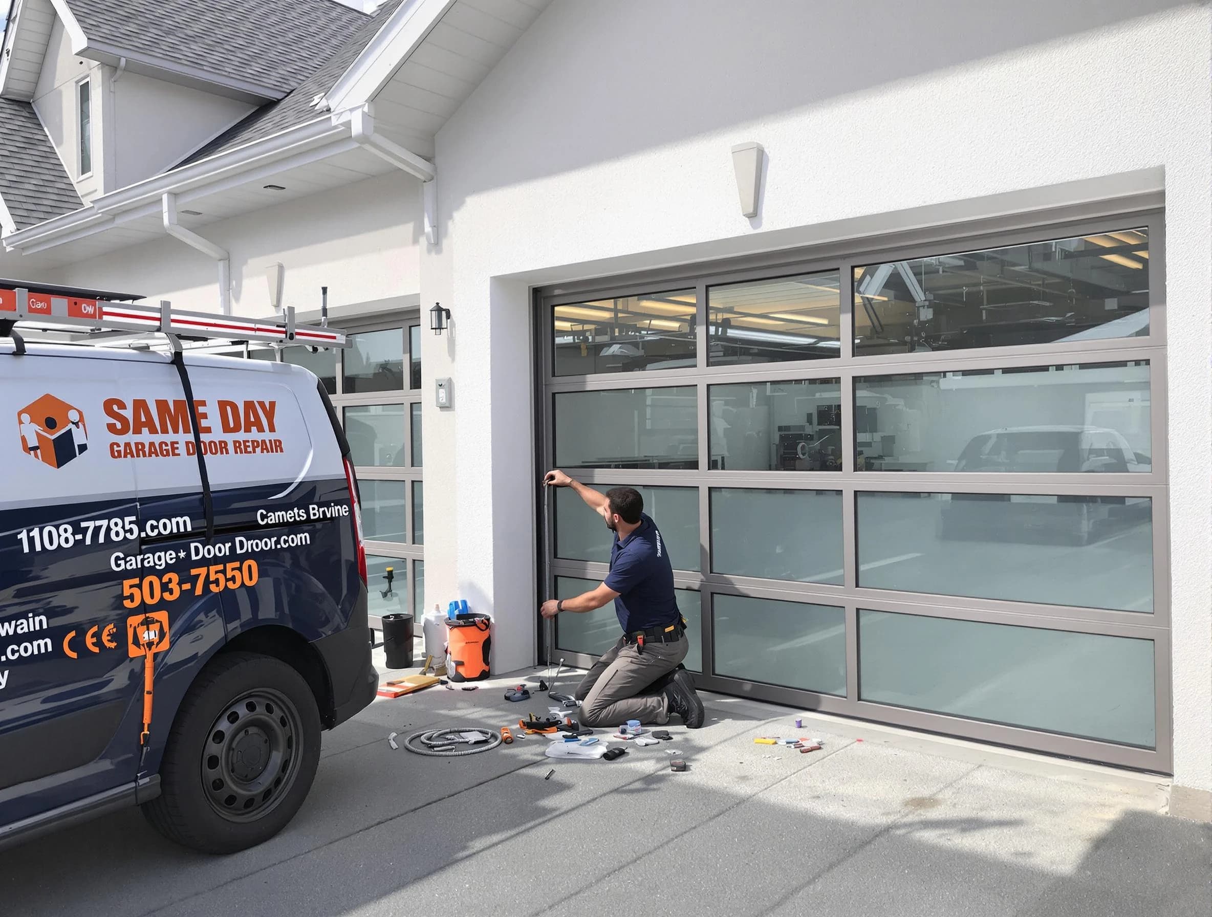 Same-day garage door repair service by Bernards Garage Door Repair in Bernards