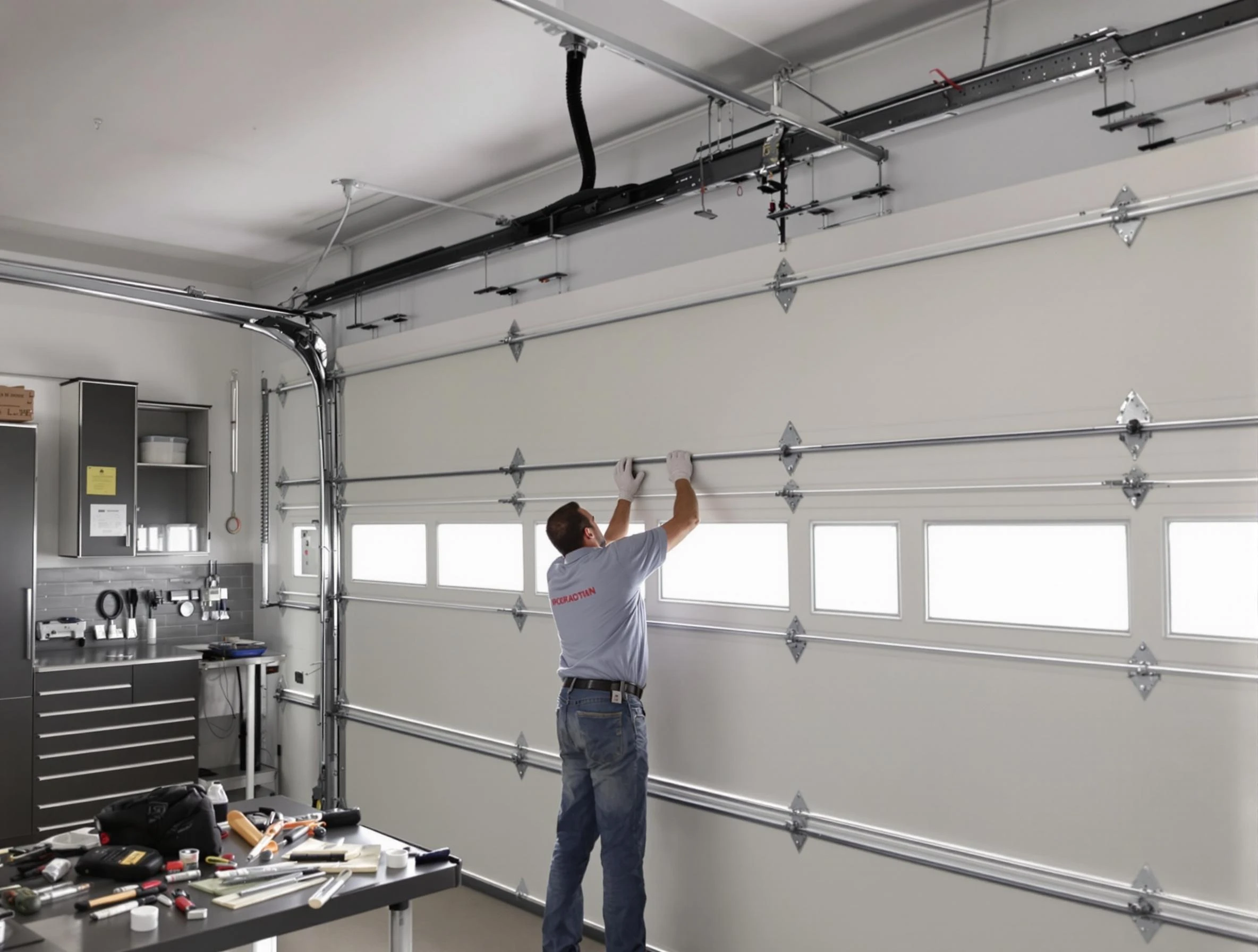 Garage Door Track Repair in Bernards